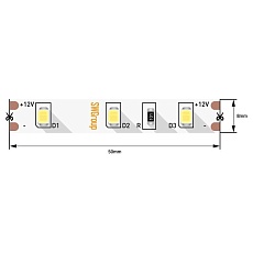 Светодиодная лента SWG 4,8W/m 60LED/m 2835SMD теплый белый 5M 007259