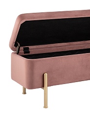Банкетка Stool Group Болейн с ящиком велюр розовый 20A544VF-8167-30 2