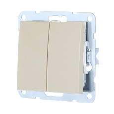 Переключатель LK Studio 2-кл., с двух мест (схема 6+6) 16 A, 250 B (бежевый) LK60 861301-1 1