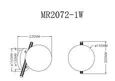 Бра MyFar Francis MR2072-1W 1