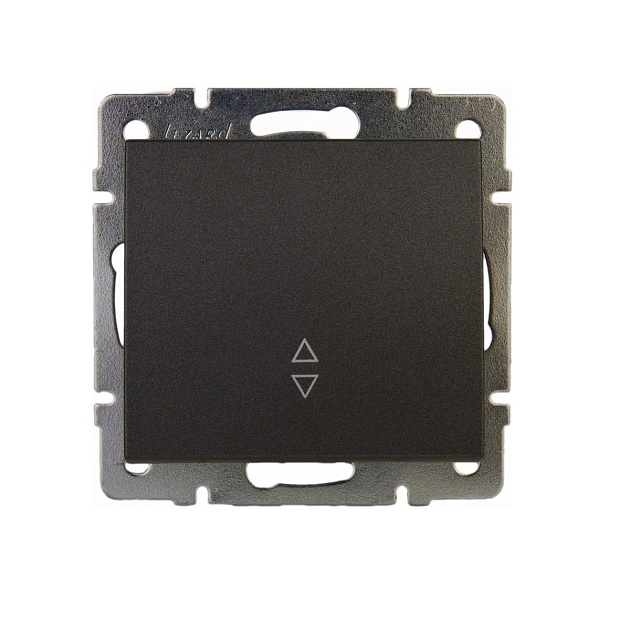 Выключатель проходной Lezard Rain черный 703-4188-105 Фото № 1