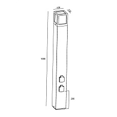 Ландшафтный светильник Deko-Light Facado Socket 733065 1