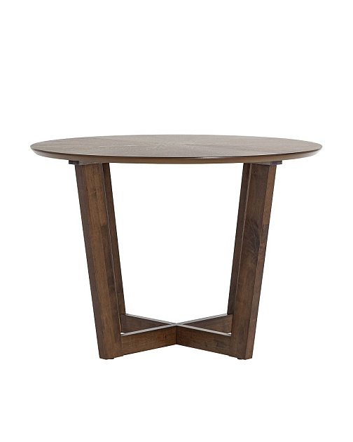 Кухонный стол Stool Group Kay D110 массив гевеи, орех УТ000004681 Фото № 3