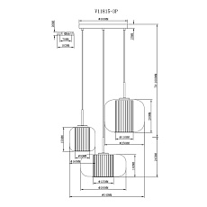 Подвесной светильник Moderli Ember V11815-3P 1