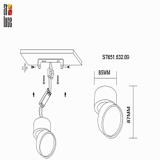 Светодиодный спот ST Luce ST651.532.09 1