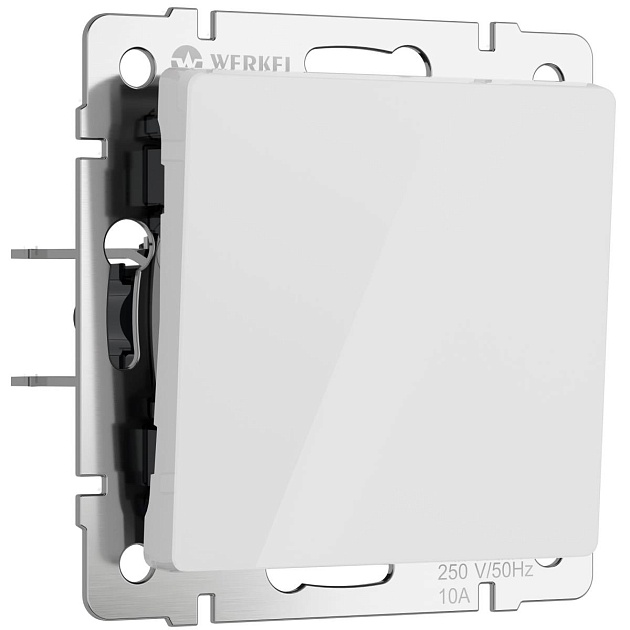 Выключатель одноклавишный Werkel белый акрил W1110041 4690389197239 изображение 1 Выключатель одноклавишный Werkel белый акрил W1110041 4690389197239 Фото № 1