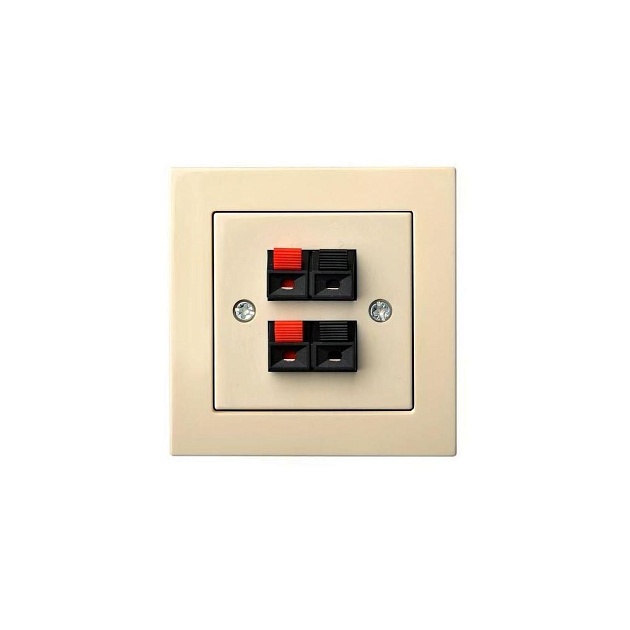 Аудиорозетка двойная Liregus Epsilon бежевый 28-087 изображение 1 Аудиорозетка двойная Liregus Epsilon бежевый 28-087 Фото № 1