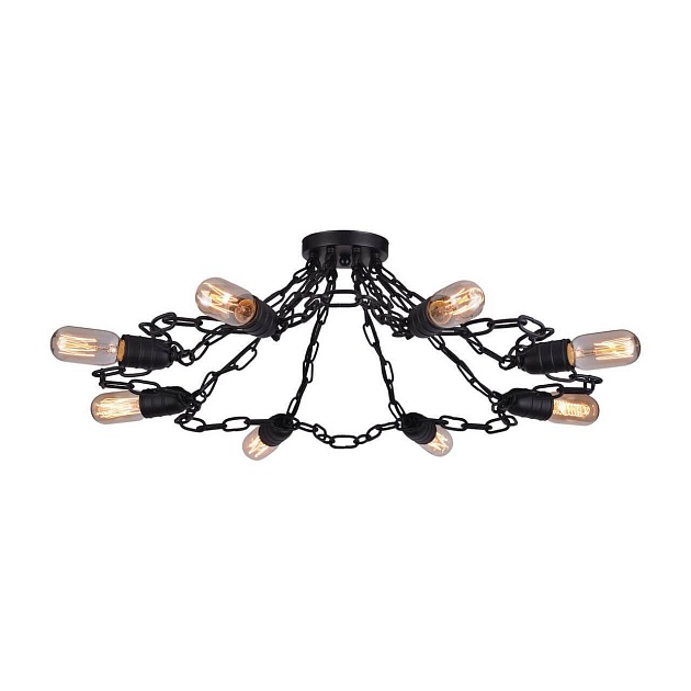 Потолочная люстра Arte Lamp A9344PL-8BK изображение 1 Потолочная люстра Arte Lamp A9344PL-8BK Фото № 1
