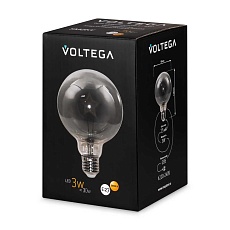 Лампа светодиодная филаментная Voltega 271 E27 3W 3000K дымчатая 8521 5