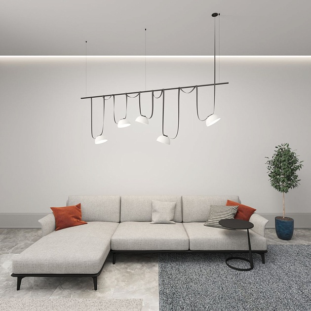 Трековый светильник Denkirs Belty Flow DK5560-WH+BK изображение 7 Трековый светильник Denkirs Belty Flow DK5560-WH+BK Фото № 7