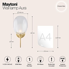 Бра Maytoni Aura MOD016WL-01BS 1