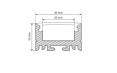 Профиль Arlight ARH-LINE-1726-2000 ANOD 018674 1