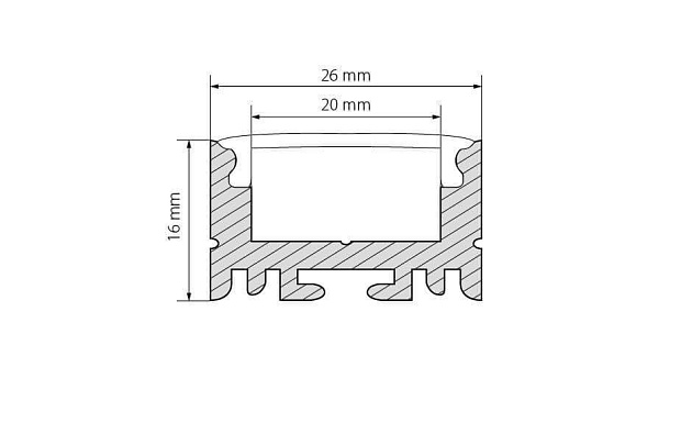 Профиль Arlight ARH-LINE-1726-2000 ANOD 018674 изображение 2 Профиль Arlight ARH-LINE-1726-2000 ANOD 018674 Фото № 2