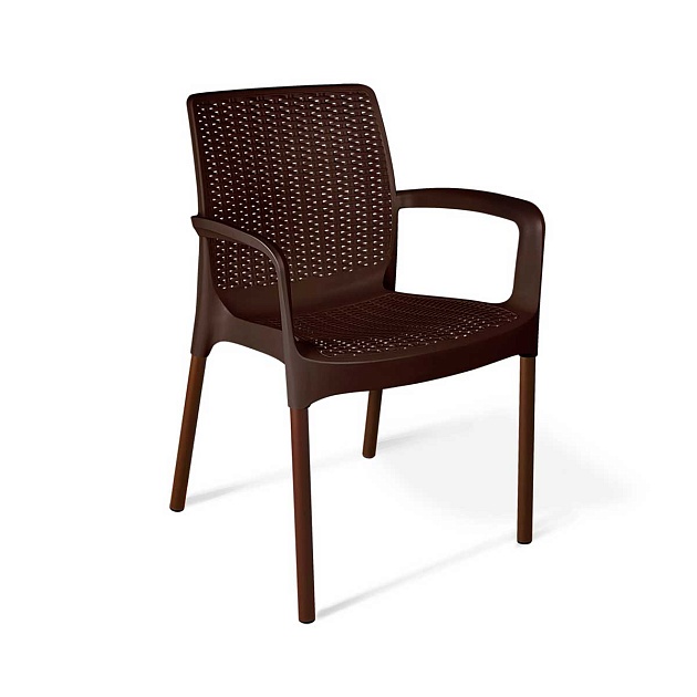 Садовое кресло Sheffilton SHT-S68 коричневый/коричневый муар (цинк) 4803229202 фото 