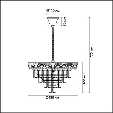 Подвесная люстра Lumion Esme Classi 5233/8 1