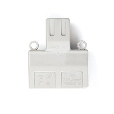 Клемма монтажная д/ подкл. фазн. проводников Stekker, LD222-426, 2 контактные группы, 1ввод,3вывода на полюс (DIY упак 2 шт) 39489 1