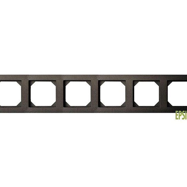 Рамка 6-постовая Liregus Epsilon антрацит 28-1206 Фото № 1