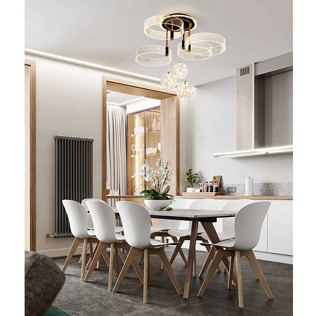Потолочный светильник LED4U L1040-750 BK Фото № 2