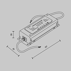 Блок питания Maytoni Technical Power Supply Radity Parity 48V 200W TRA130DR-200W 1
