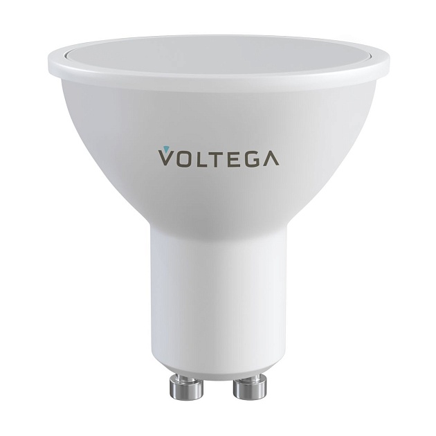 Лампа светодиодная диммируемая Voltega VG GU10 5,5W 3000-6500K матовая 2426 фото 