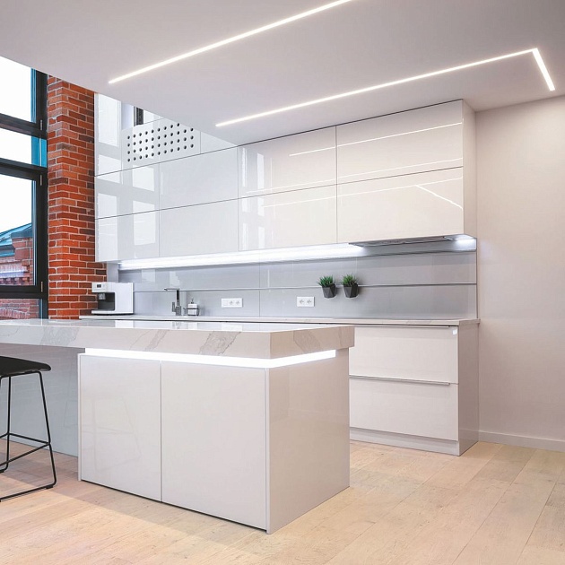 Профиль встраиваемый серебро 2м. Apeyron 08-12-01 Фото № 8