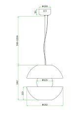 Подвесной светодиодный светильник Maytoni Rebel MOD322PL-L6B3K 1
