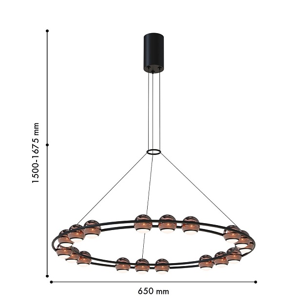 Подвесной светодиодный светильник Favourite Sturm 4561-18P изображение 2 Подвесной светодиодный светильник Favourite Sturm 4561-18P Фото № 2
