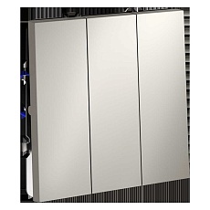 Выключатель встраиваемый Voltum S70 трехклавишный 10А, (кашемир) VLS030103 2