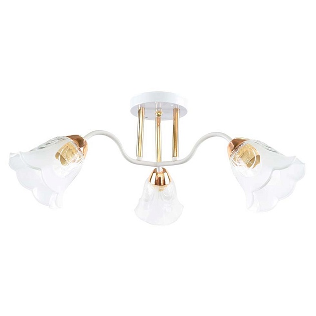 Потолочная люстра ЭкономСвет 12241/3WT+FGD CL Фото № 1