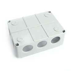 Коробка разветвительная Stekker EBX20-310-55, 190*140*70мм, 10 вводов, IP55, светло-серая (GE41244) 40000 2