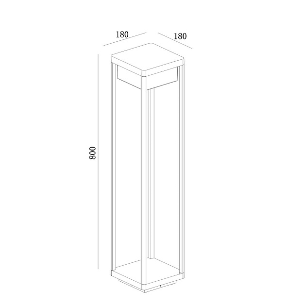 Ландшафтный светодиодный светильник Maytoni Baker Street O021FL-L10B3K Фото № 4