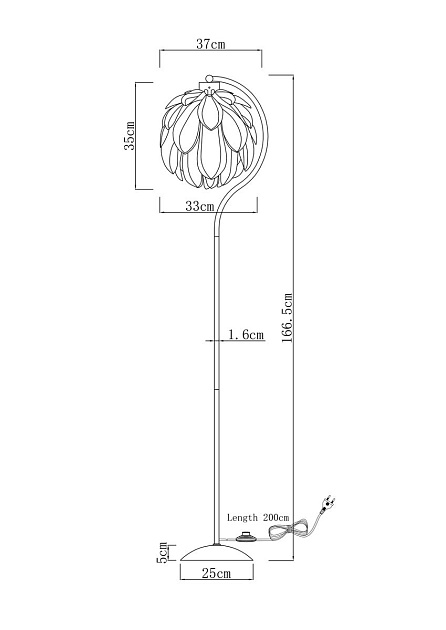 Торшер Moderli Flake V11013-F изображение 2 Торшер Moderli Flake V11013-F Фото № 2