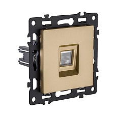 Розетка Ethernet RJ45 Cat.6, золотой Kollinger Asthetik AS-017GD 1