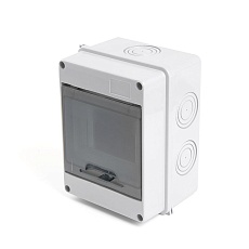 Бокс настенный Stekker EBX50-1/05-65 5 модулей, пластик, IP65 39189