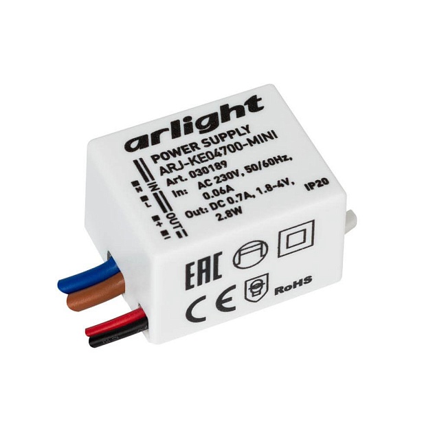 Драйвер Arlight ARJ-KE04700-Mini 1,8-4V 2,8W IP20 0,7A 030189 Фото № 1