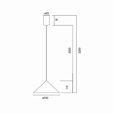 Подвесной светильник Mantra Cono 9453 3