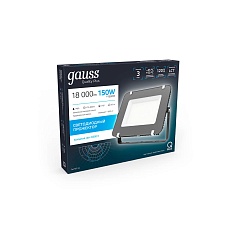Прожектор светодиодный Gauss Qplus 150W 6500К 690511150 3
