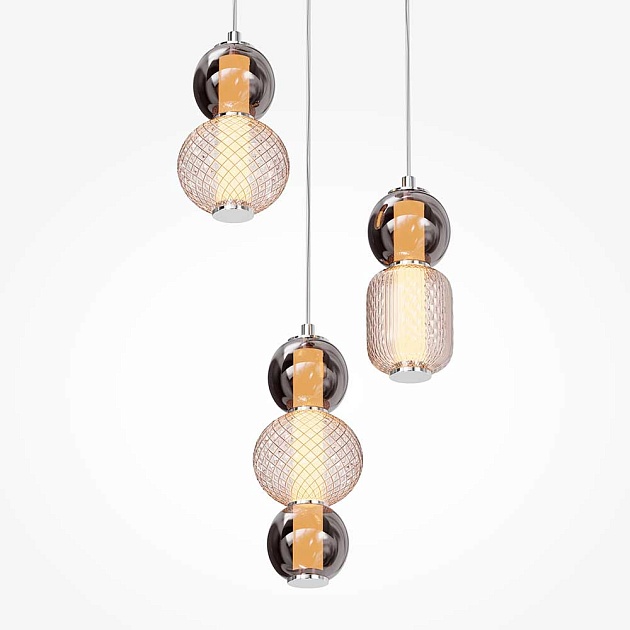 Подвесная светодиодная люстра Maytoni Drop MOD273PL-L33CH3K Фото № 3