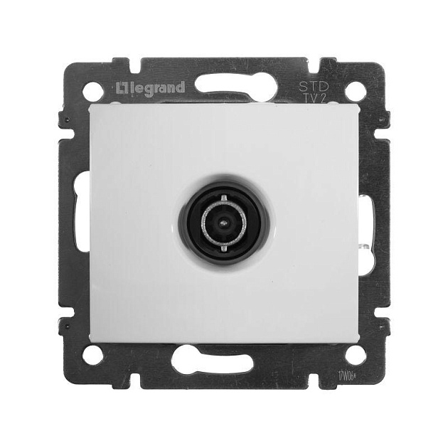 ТВ-розетка оконечная Legrand Valena белая 774430 изображение 1 ТВ-розетка оконечная Legrand Valena белая 774430 Фото № 1