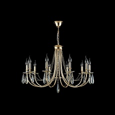 Подвесная люстра Crystal Lux Victoria SP10 Gold/Amber 5