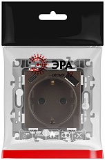 Розетка ЭРА Серия 12 12-4108-13 2P+E 16A-250В со шторками с USB type-A+C 5В-3А бронза Б0067757 3