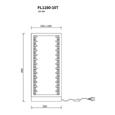 Настольная лампа Fluorite Donum FL1160-10T 1