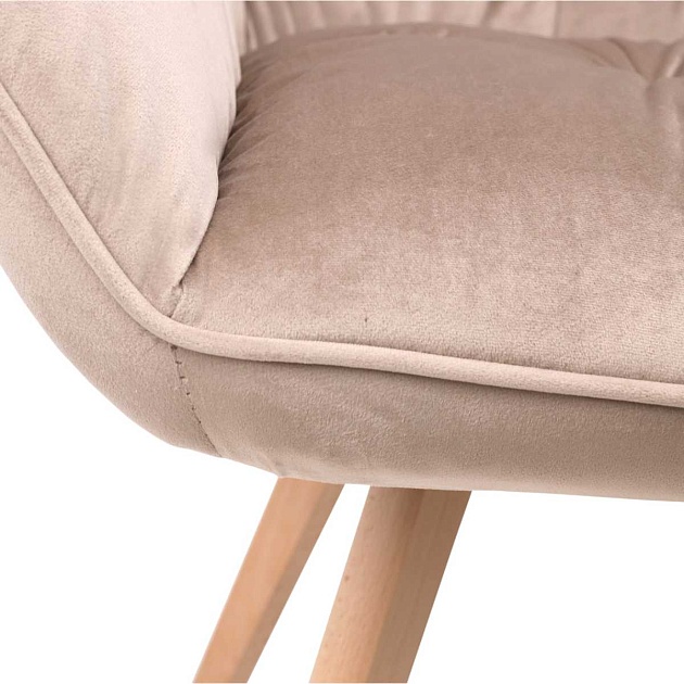 Кресло AksHome Soft бежевый, велюр 75719 изображение 5 Кресло AksHome Soft бежевый, велюр 75719 Фото № 5