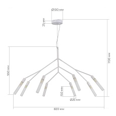 Подвесной светильник Evoluce KAITO SLE1129-503-08 3