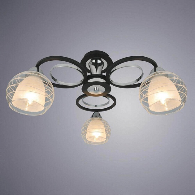 Потолочная люстра Arte Lamp Ginevra A1604PL-3BK изображение 2 Потолочная люстра Arte Lamp Ginevra A1604PL-3BK Фото № 2