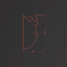 Профиль Flexy для многоуровневых натяжных потолков 8091 FUSION 03 1