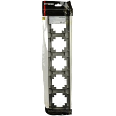 Рамка 5-постовая Stekker Катрин графит PFR00-7005-06 39811 1