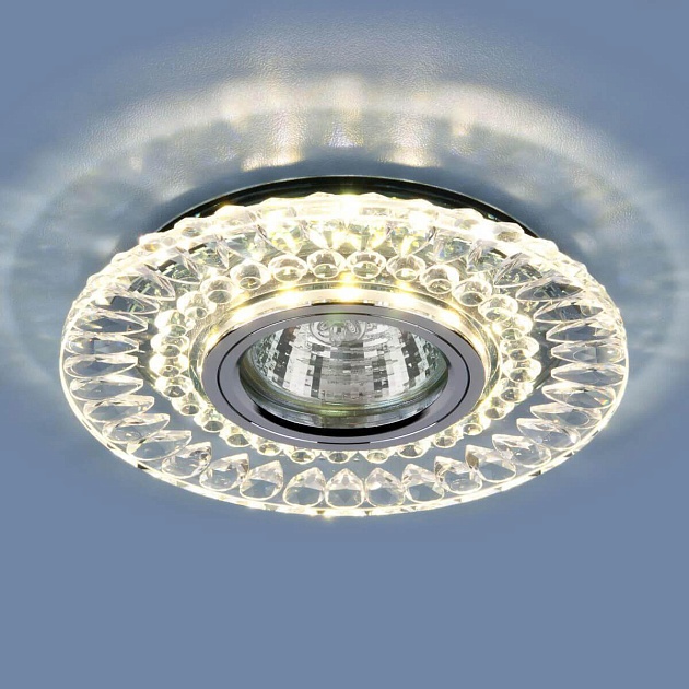 Встраиваемый светильник Elektrostandard 2197 MR16 CL/SL прозрачный/серебро a037232 фото 3