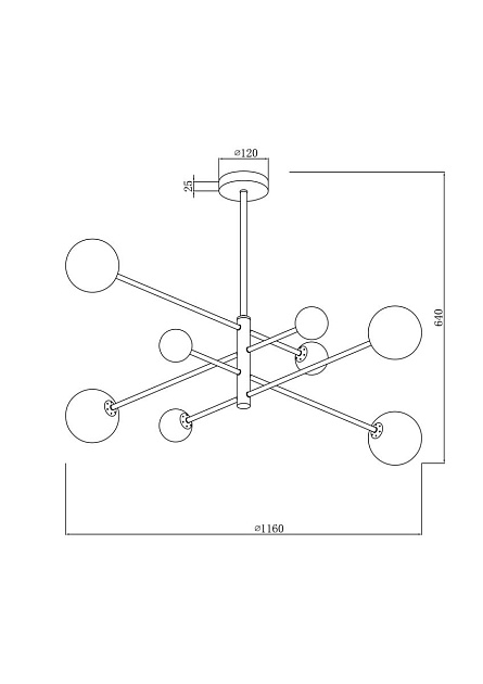 Подвесная люстра Freya Sphirity FR5376CL-08B Фото № 2