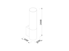 Уличный настенный светильник Lumker Факел GW-TCF-GR-6-WW 045670 1